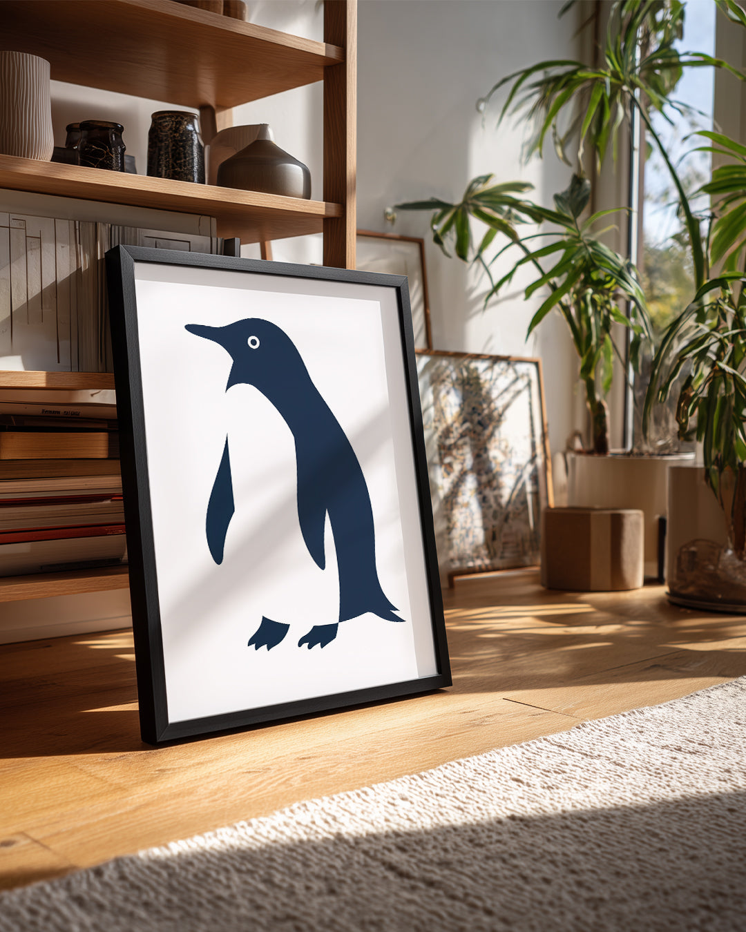 Penguen - Siyah Beyaz Tüyler Poster Tablosu
