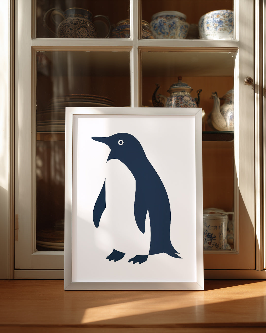 Penguen - Siyah Beyaz Tüyler Poster Tablosu
