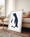 Penguen - Siyah Beyaz Tüyler Poster Tablosu