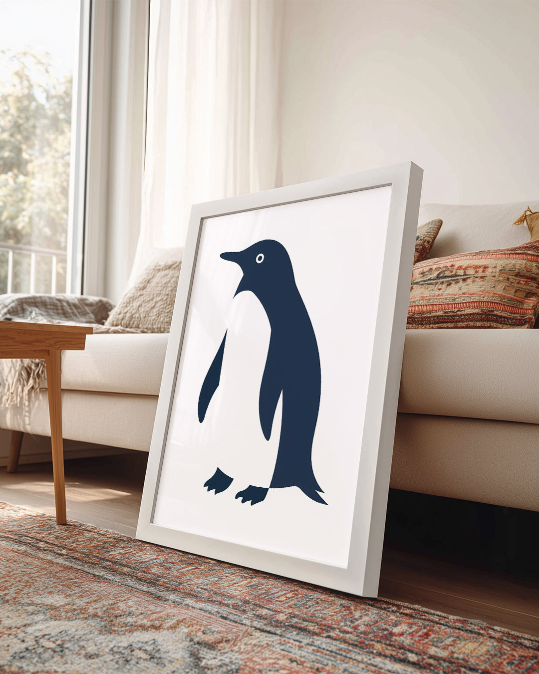 Penguen - Siyah Beyaz Tüyler Poster Tablosu