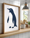 Penguen - Siyah Beyaz Tüyler Poster Tablosu