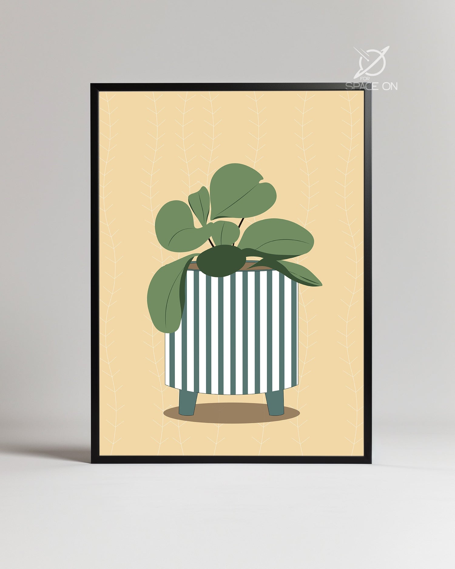 Pilea Pot Poster Tablosu