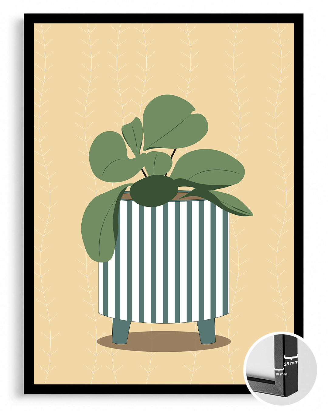 Pilea Pot Poster Tablosu