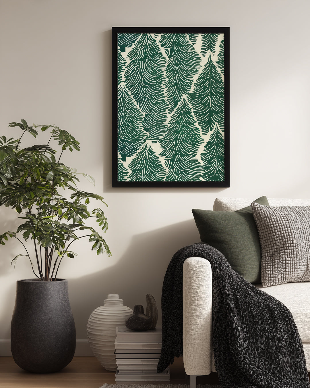 Pine Pattern Poster Tablosu