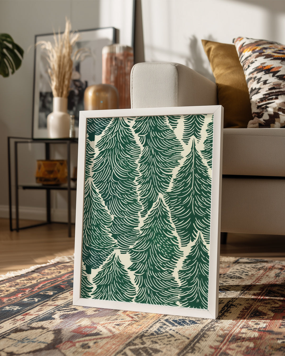 Pine Pattern Poster Tablosu