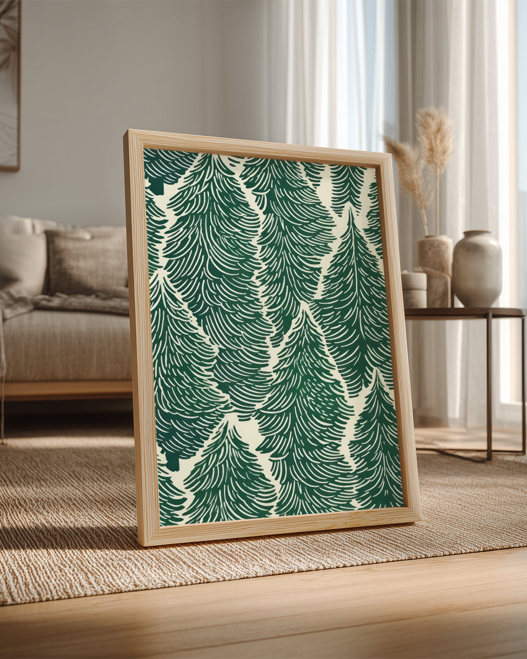 Pine Pattern Poster Tablosu