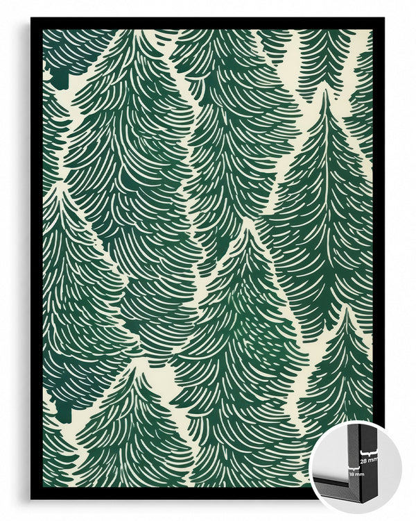 Pine Pattern Poster Tablosu