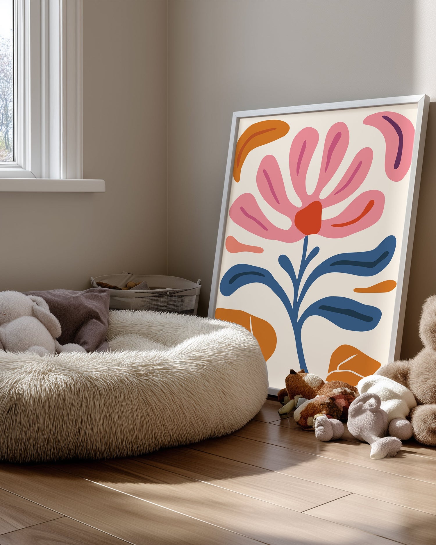 Pink Abstract Poster Tablosu