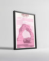 Pink Arch Poster Tablosu