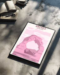 Pink Arch Poster Tablosu