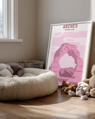 Pink Arch Poster Tablosu