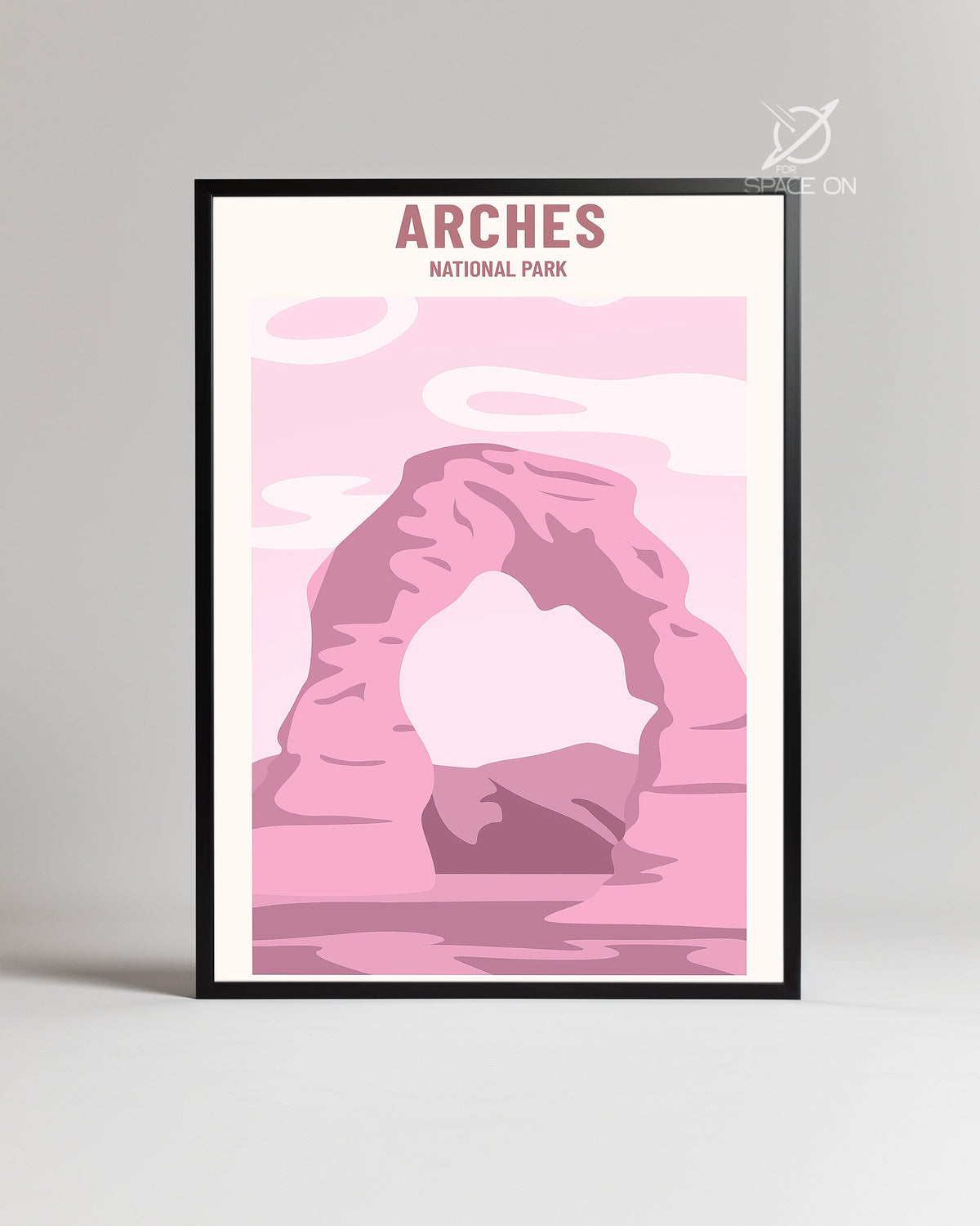 Pink Arch Poster Tablosu