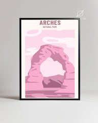 Pink Arch Poster Tablosu