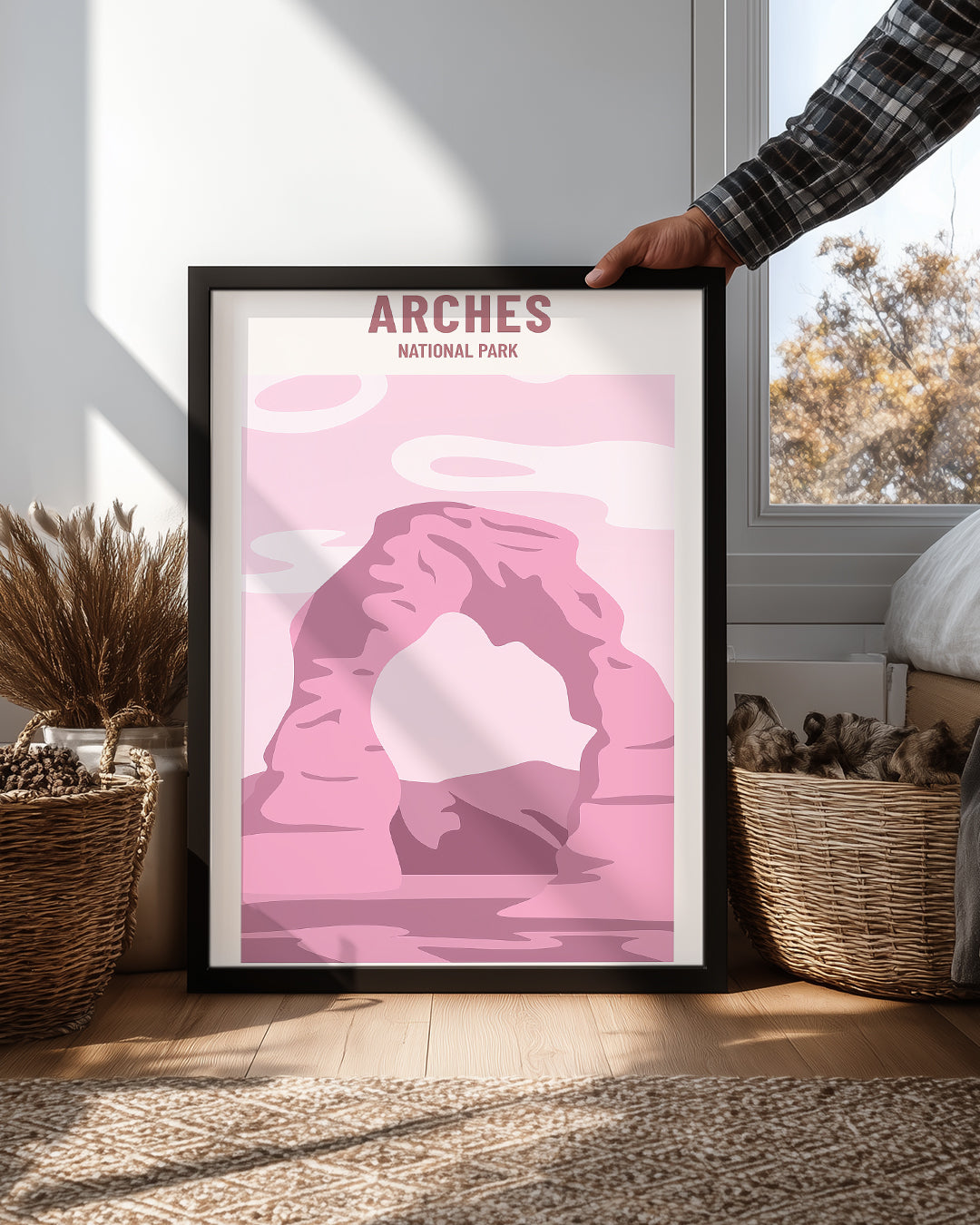 Pink Arch Poster Tablosu