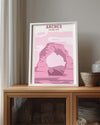 Pink Arch Poster Tablosu