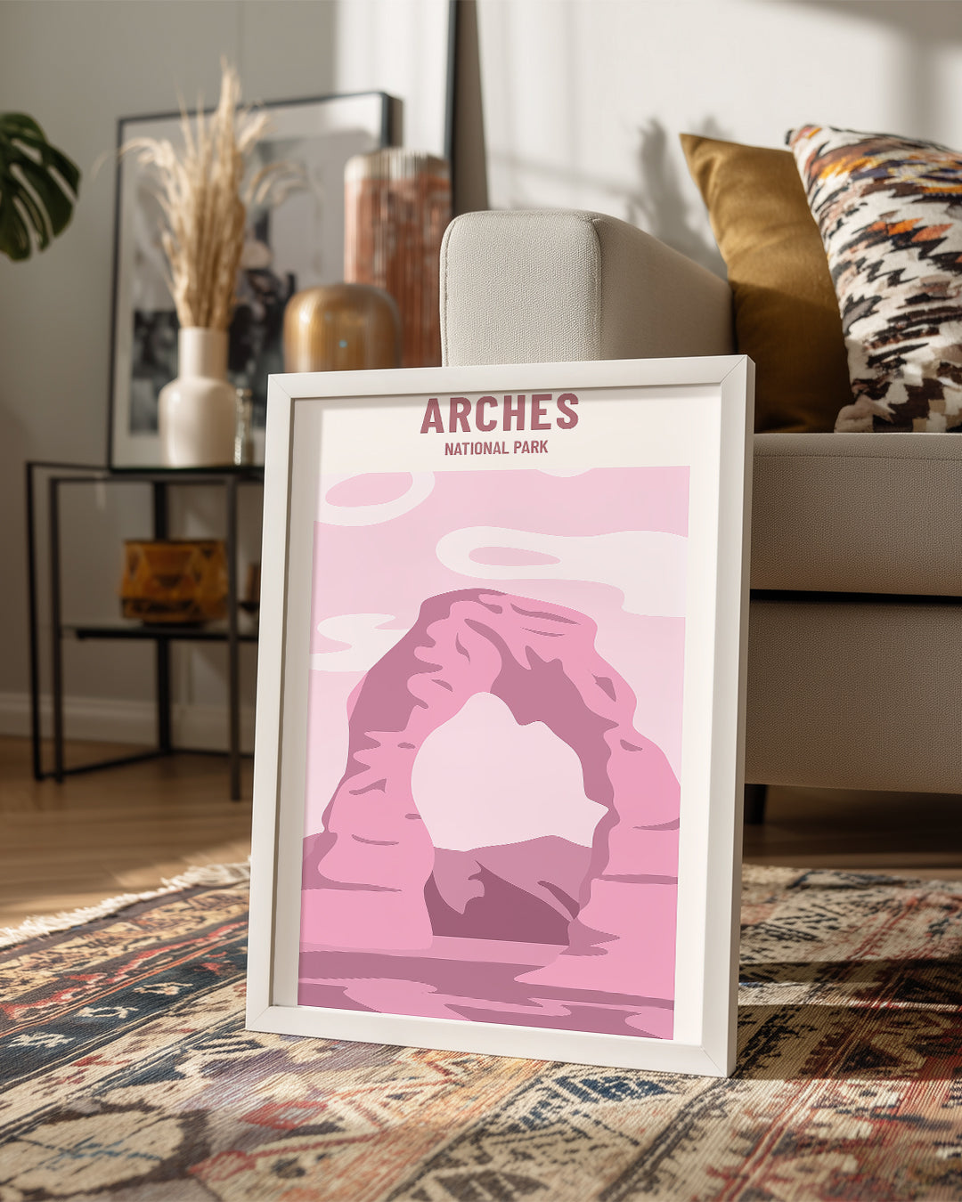 Pink Arch Poster Tablosu