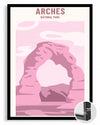 Pink Arch Poster Tablosu