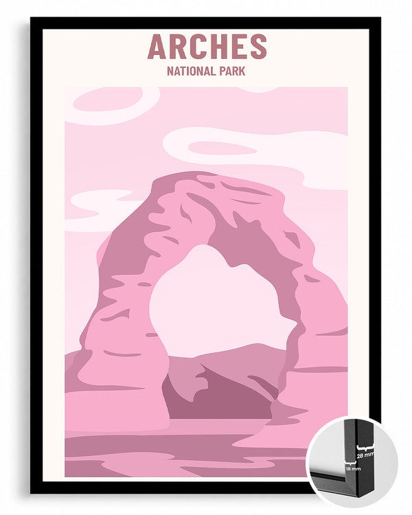 Pink Arch Poster Tablosu