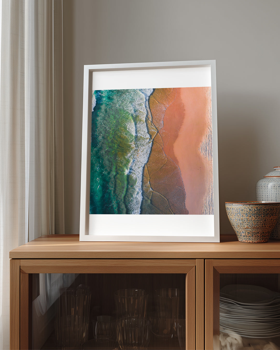 Pink Beach Poster Tablosu