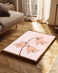 Pink Bells Poster Tablosu