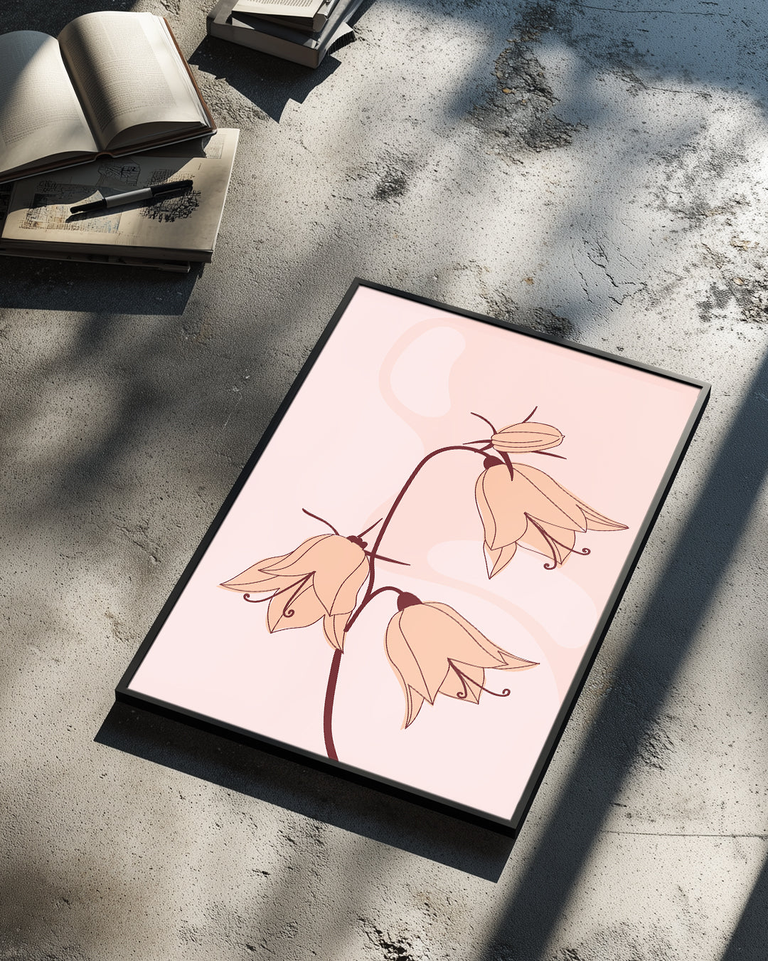 Pink Bells Poster Tablosu