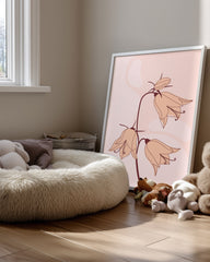 Pink Bells Poster Tablosu