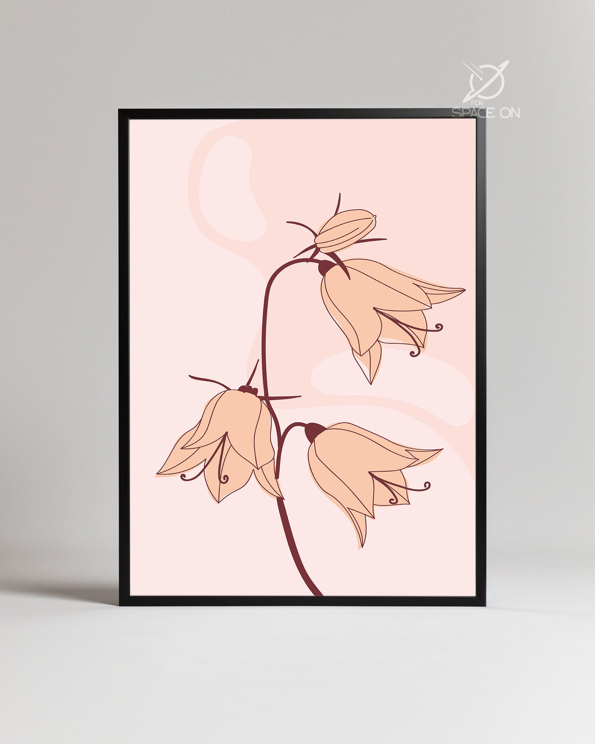 Pink Bells Poster Tablosu