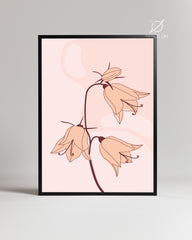Pink Bells Poster Tablosu