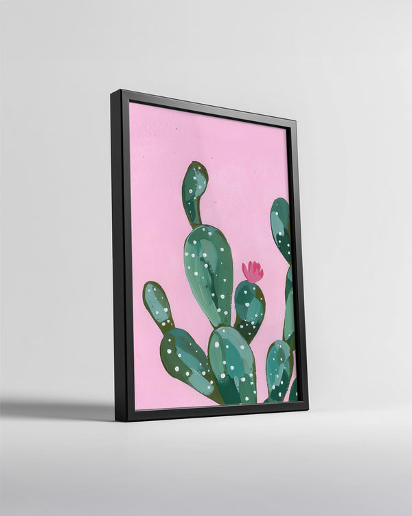 Pink Cactus Poster Tablosu