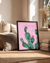 Pink Cactus Poster Tablosu
