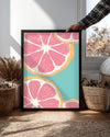 Pink Citrus Poster Tablosu