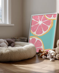 Pink Citrus Poster Tablosu