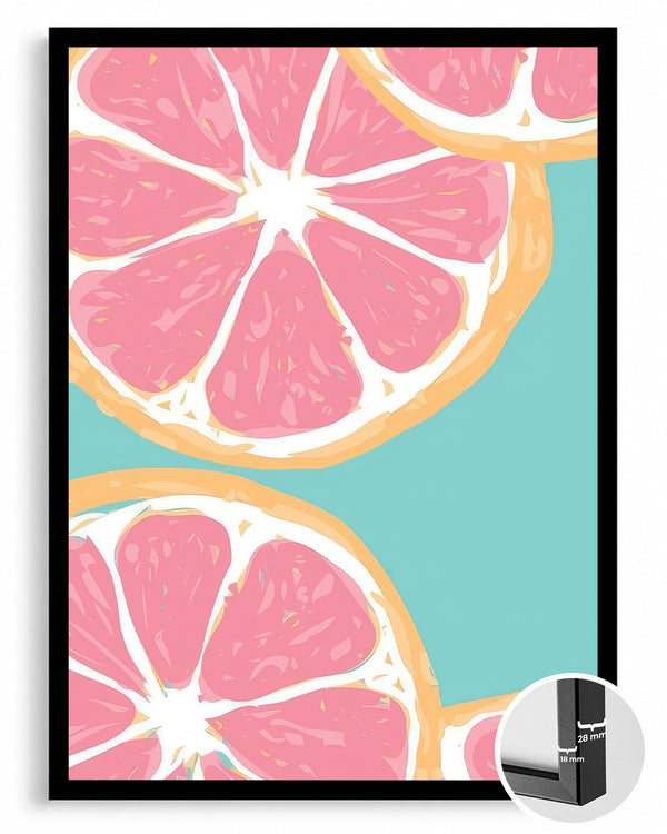 Pink Citrus Poster Tablosu