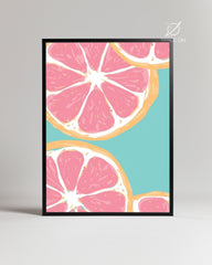 Pink Citrus Poster Tablosu