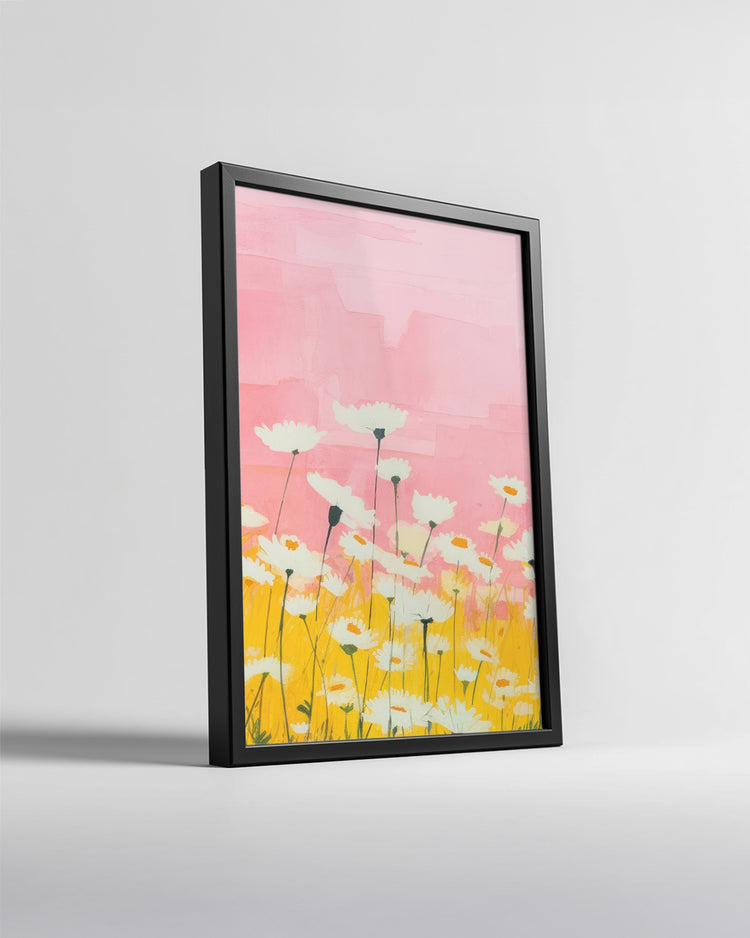 Pink Daisy Poster Tablosu