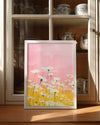 Pink Daisy Poster Tablosu