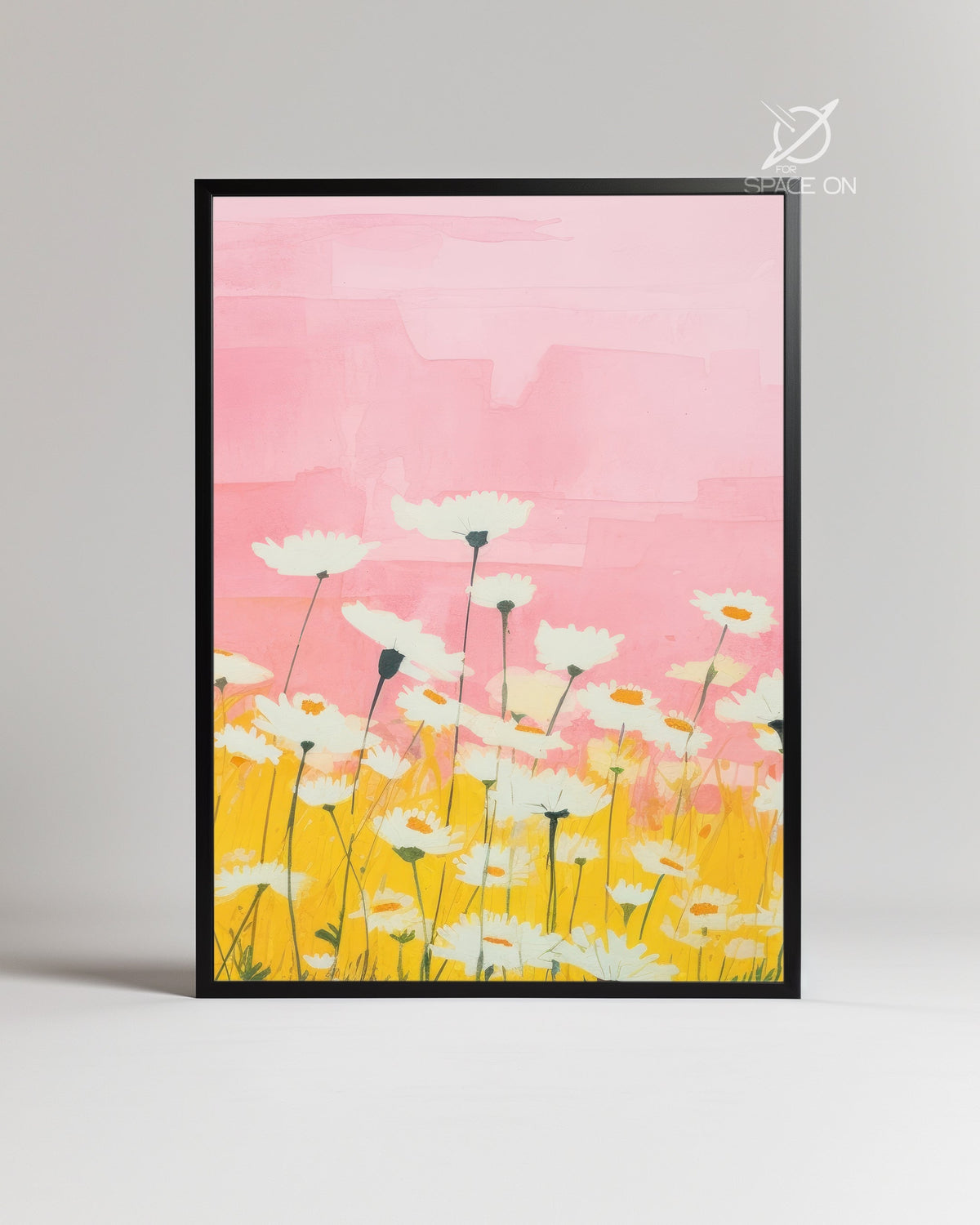 Pink Daisy Poster Tablosu
