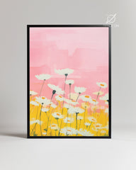 Pink Daisy Poster Tablosu
