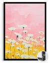 Pink Daisy Poster Tablosu