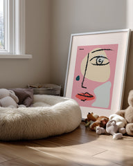 Pink Face Poster Tablosu