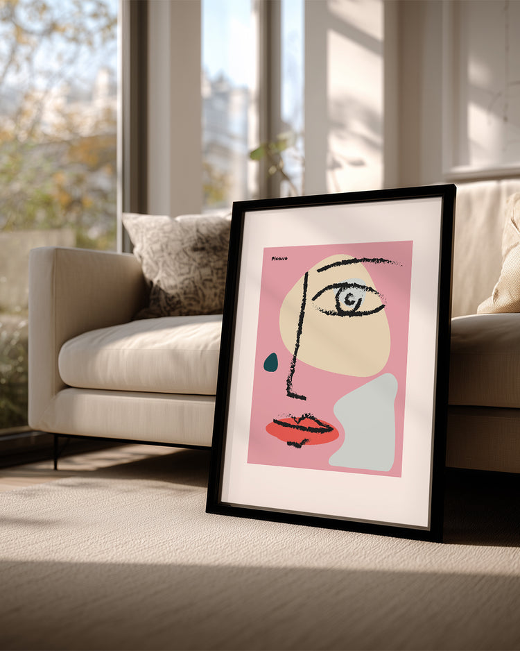 Pink Face Poster Tablosu