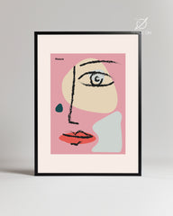 Pink Face Poster Tablosu