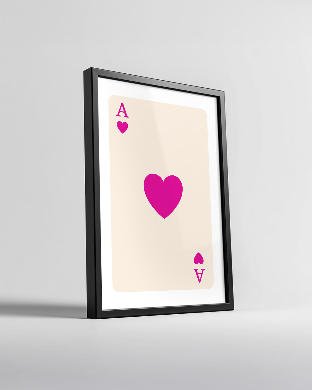 Pink Heart Poster Tablosu