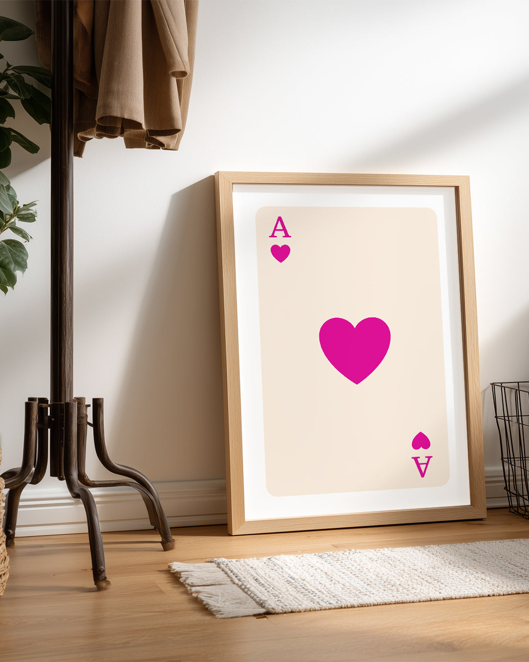Pink Heart Poster Tablosu