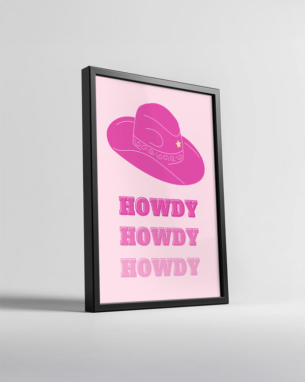 Pink Howdy Poster Tablosu