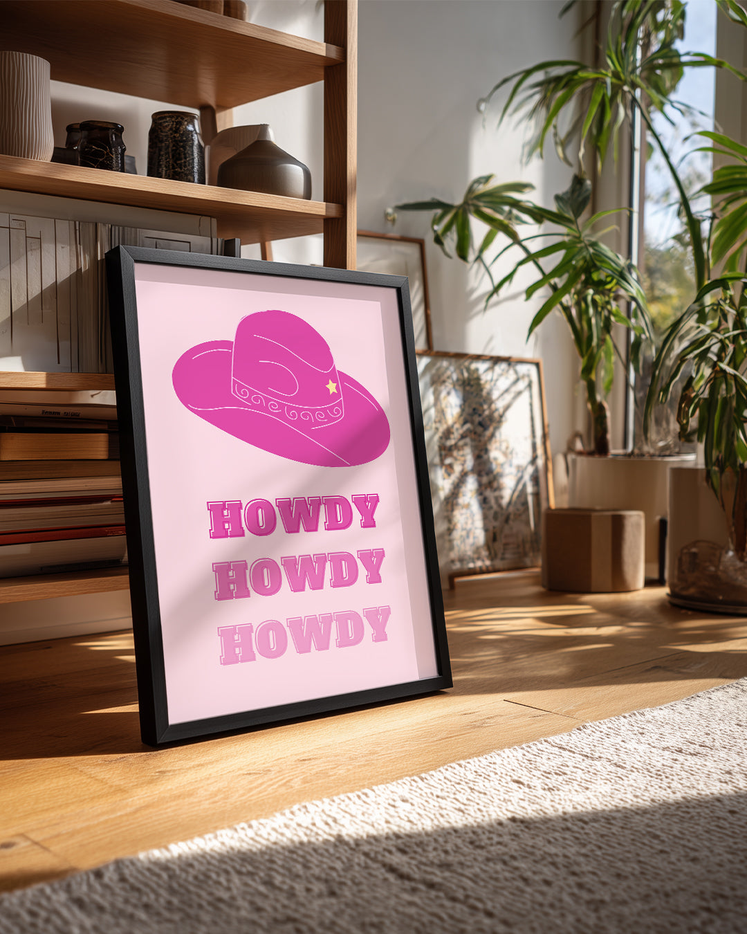 Pink Howdy Poster Tablosu