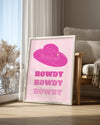 Pink Howdy Poster Tablosu