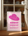 Pink Howdy Poster Tablosu
