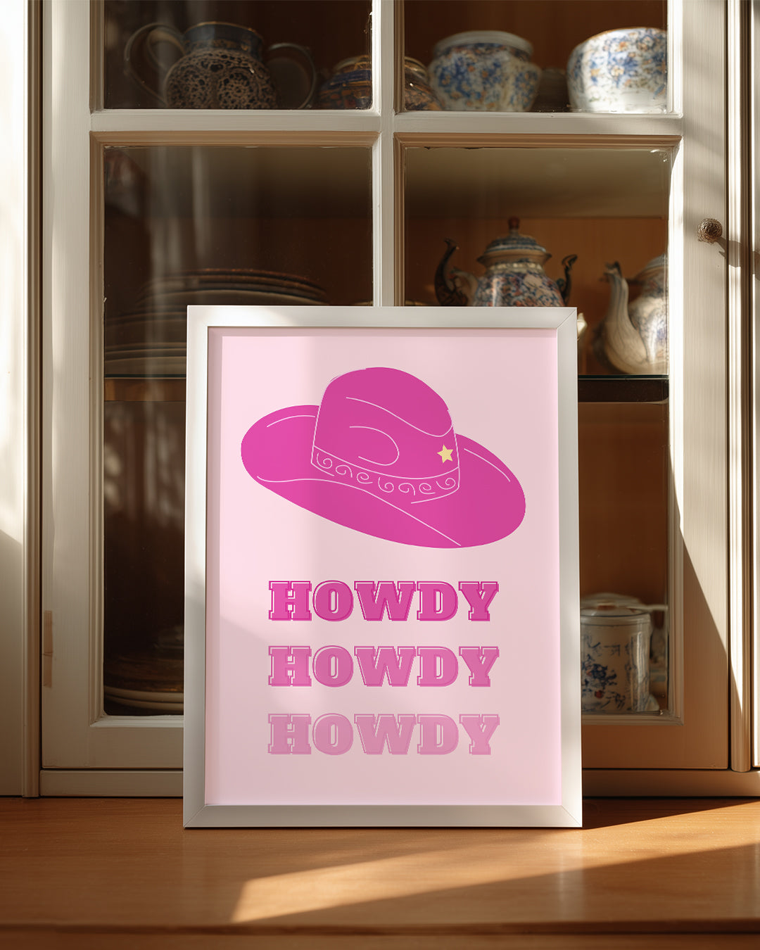 Pink Howdy Poster Tablosu