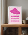Pink Howdy Poster Tablosu